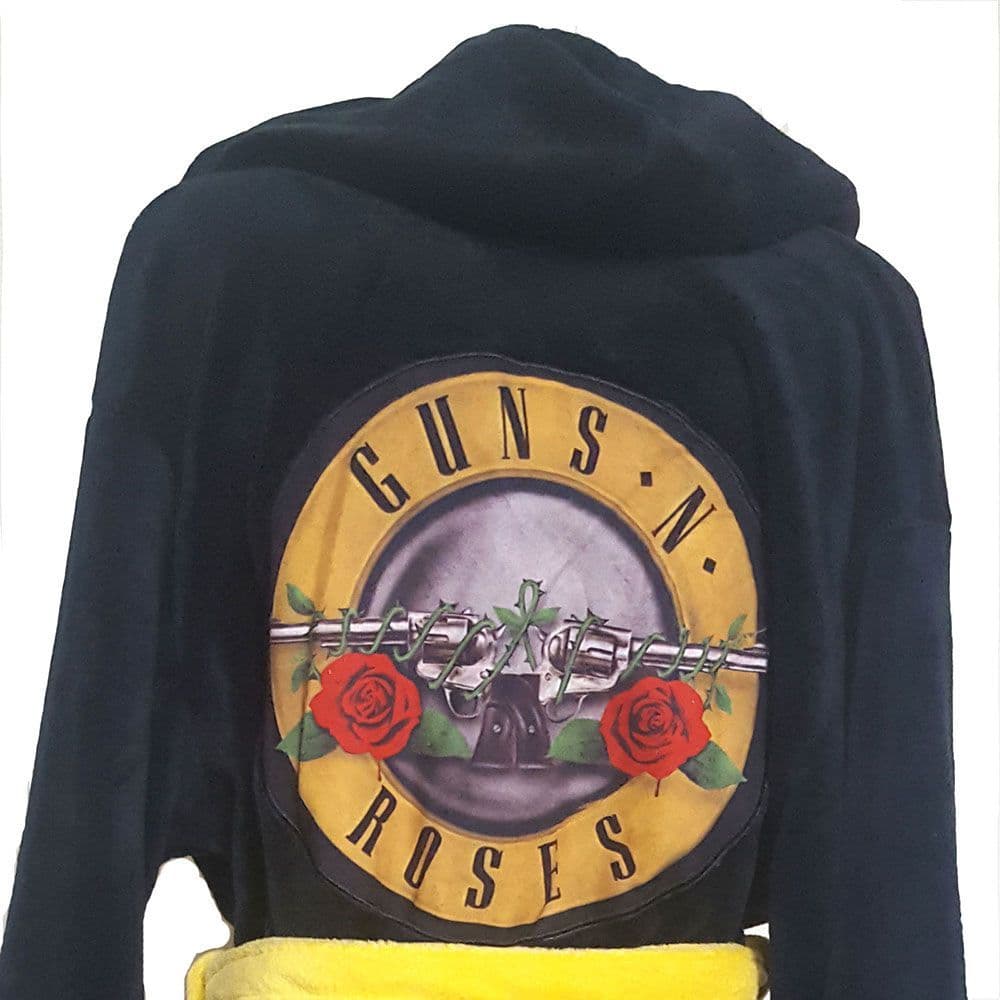 Guns N Roses Logo Bathrobe Black 